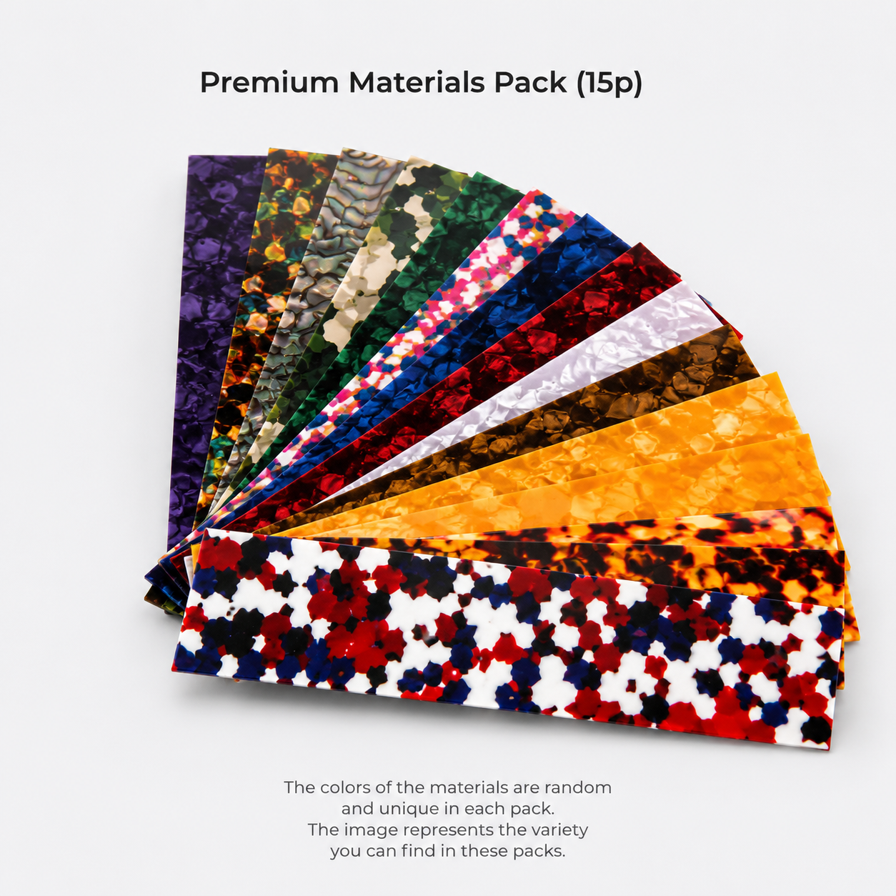 Material pick sheets