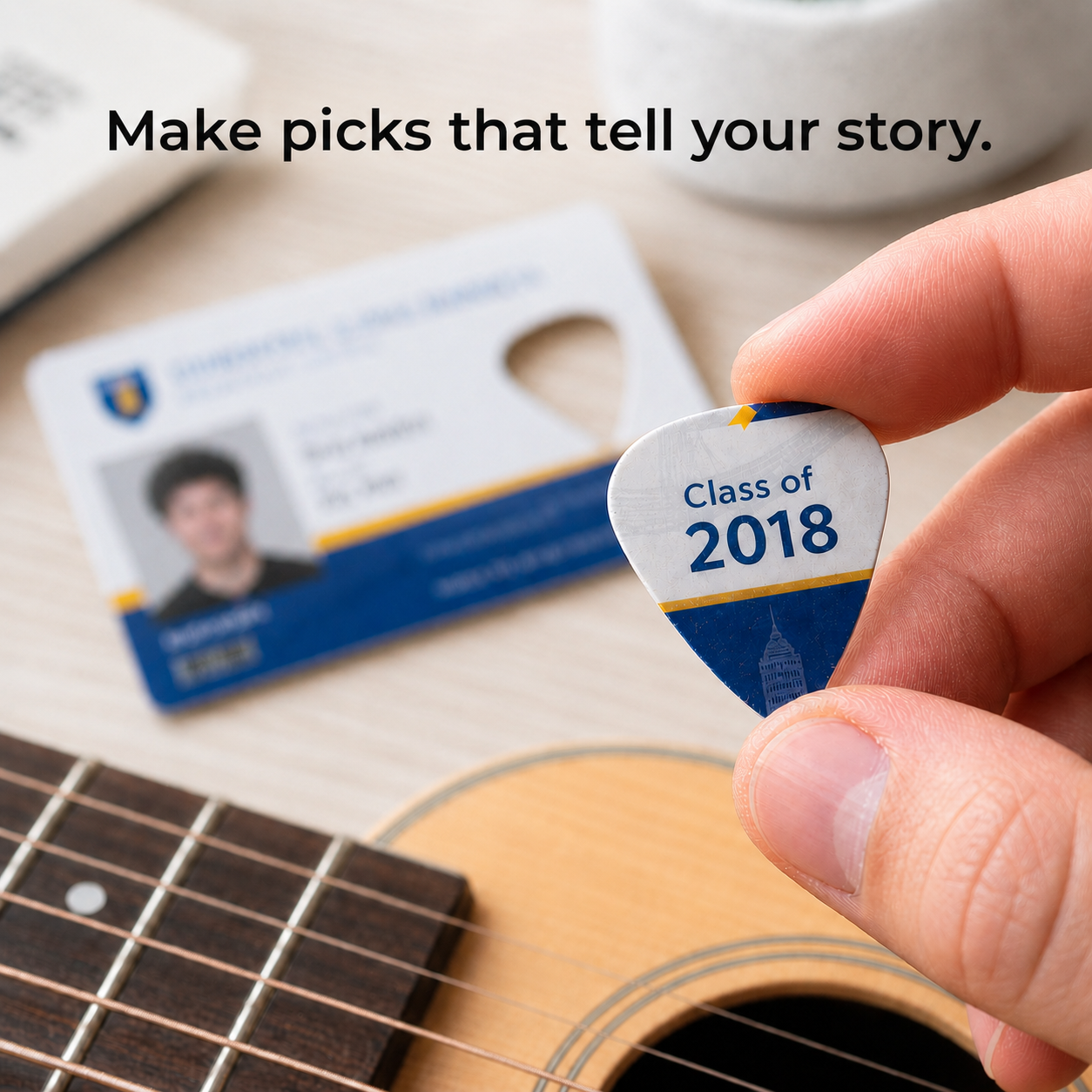Pick holder keychain